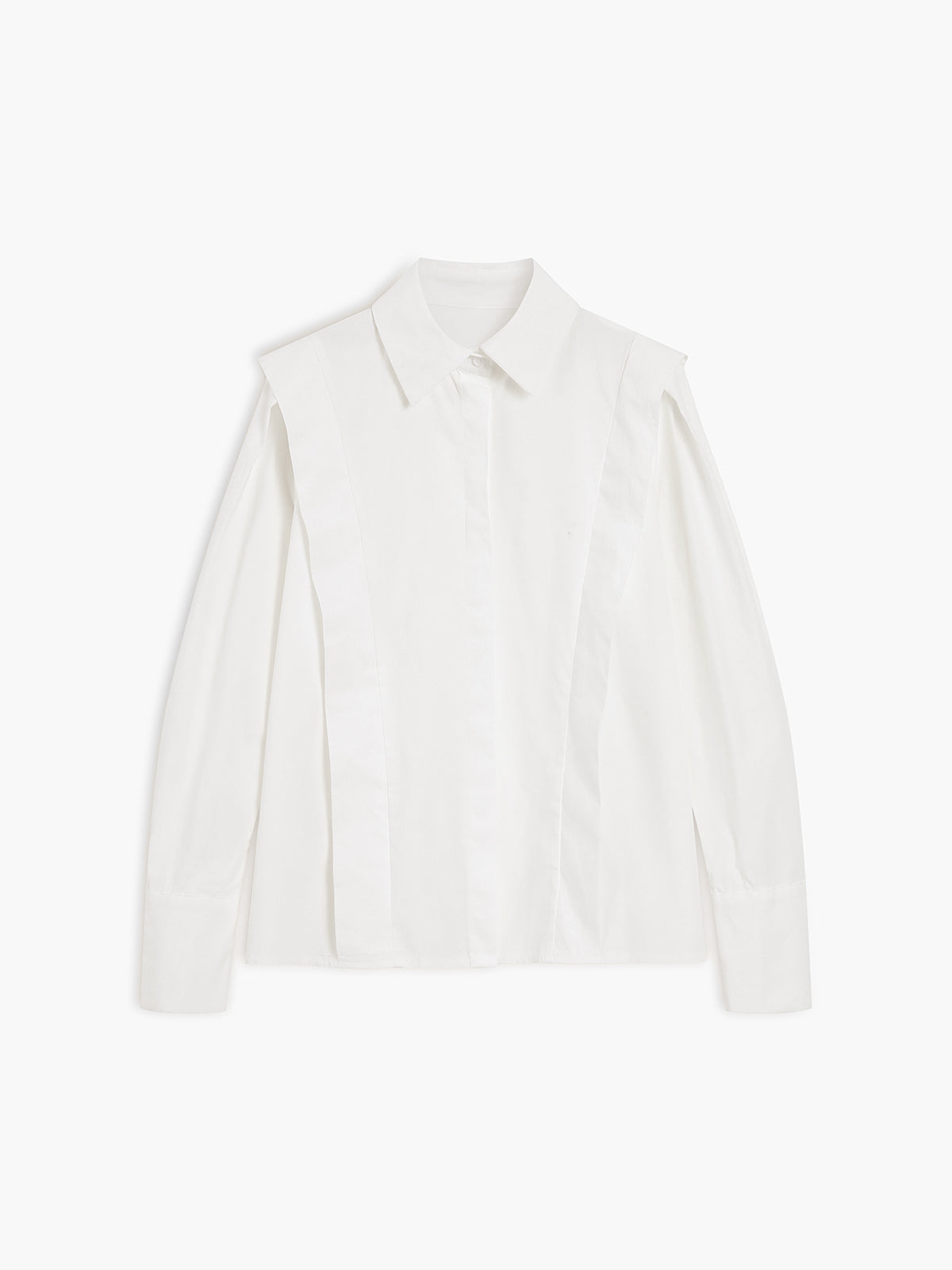 Fair and Square Classic Cotton Blouse – Stylish Women’s Long Sleeve Shirt with Collar