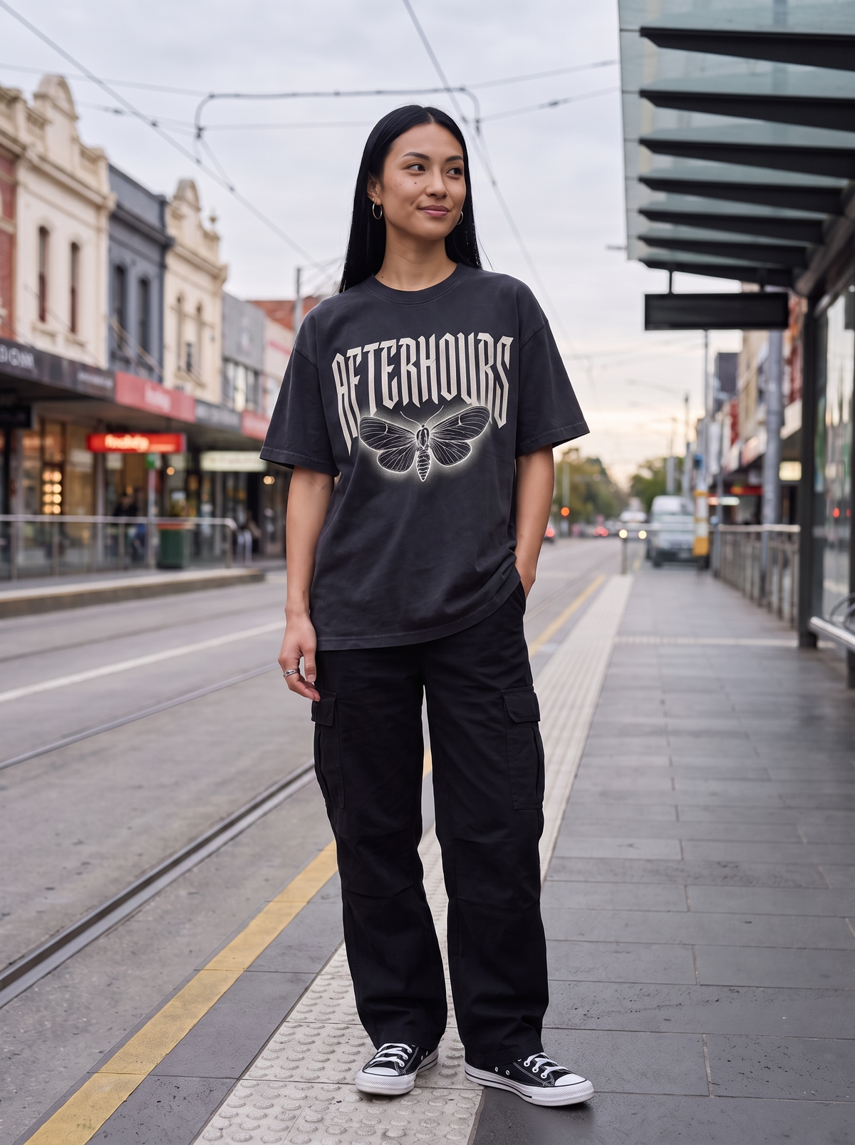 Afterhours Oversized T-Shirt - Full length