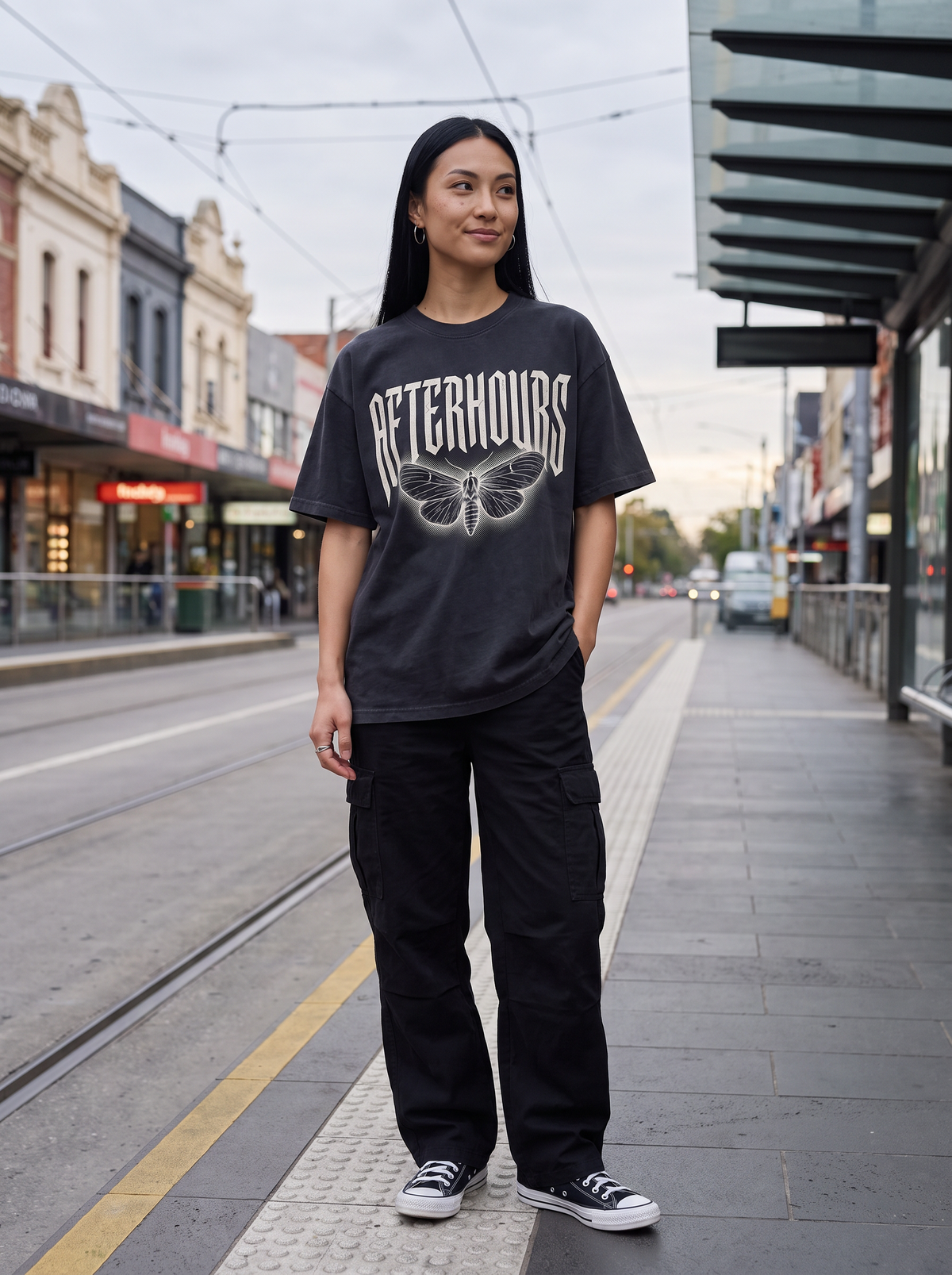 Afterhours Oversized T-Shirt - Front view