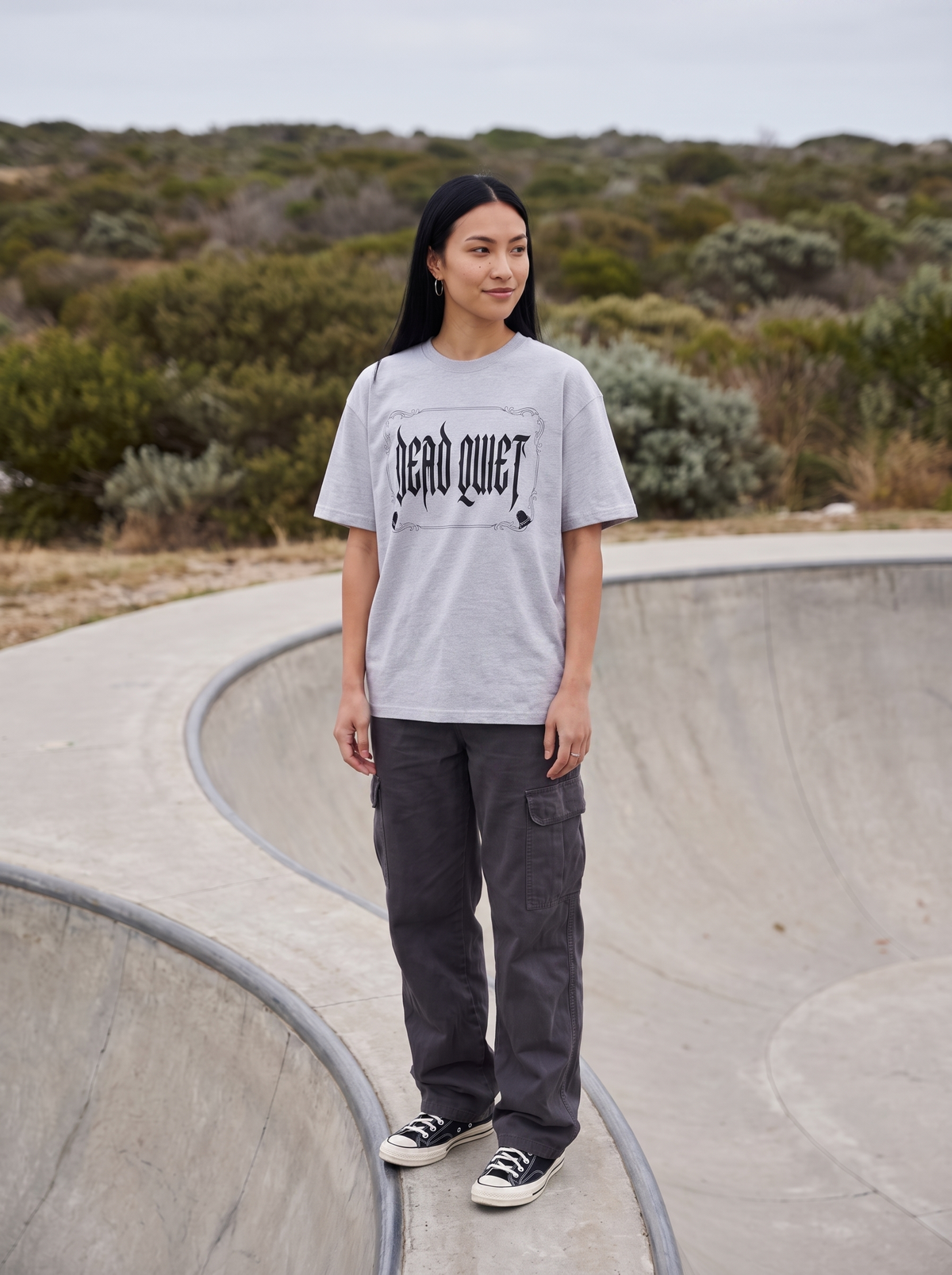 Dead Quiet Oversized T-Shirt - Full length