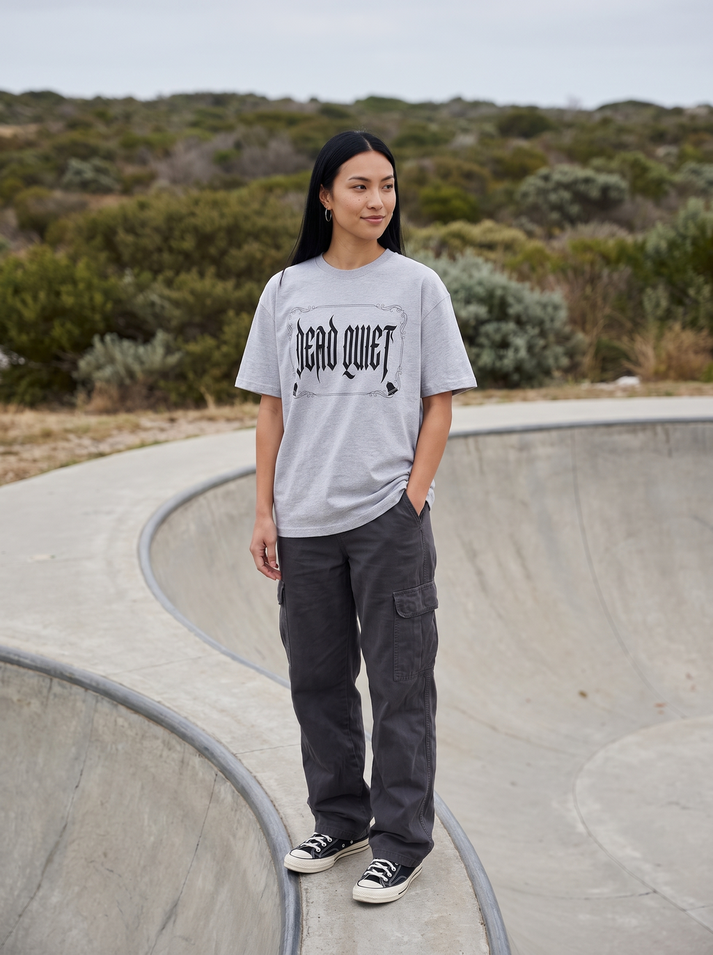 Dead Quiet Oversized T-Shirt - Front view
