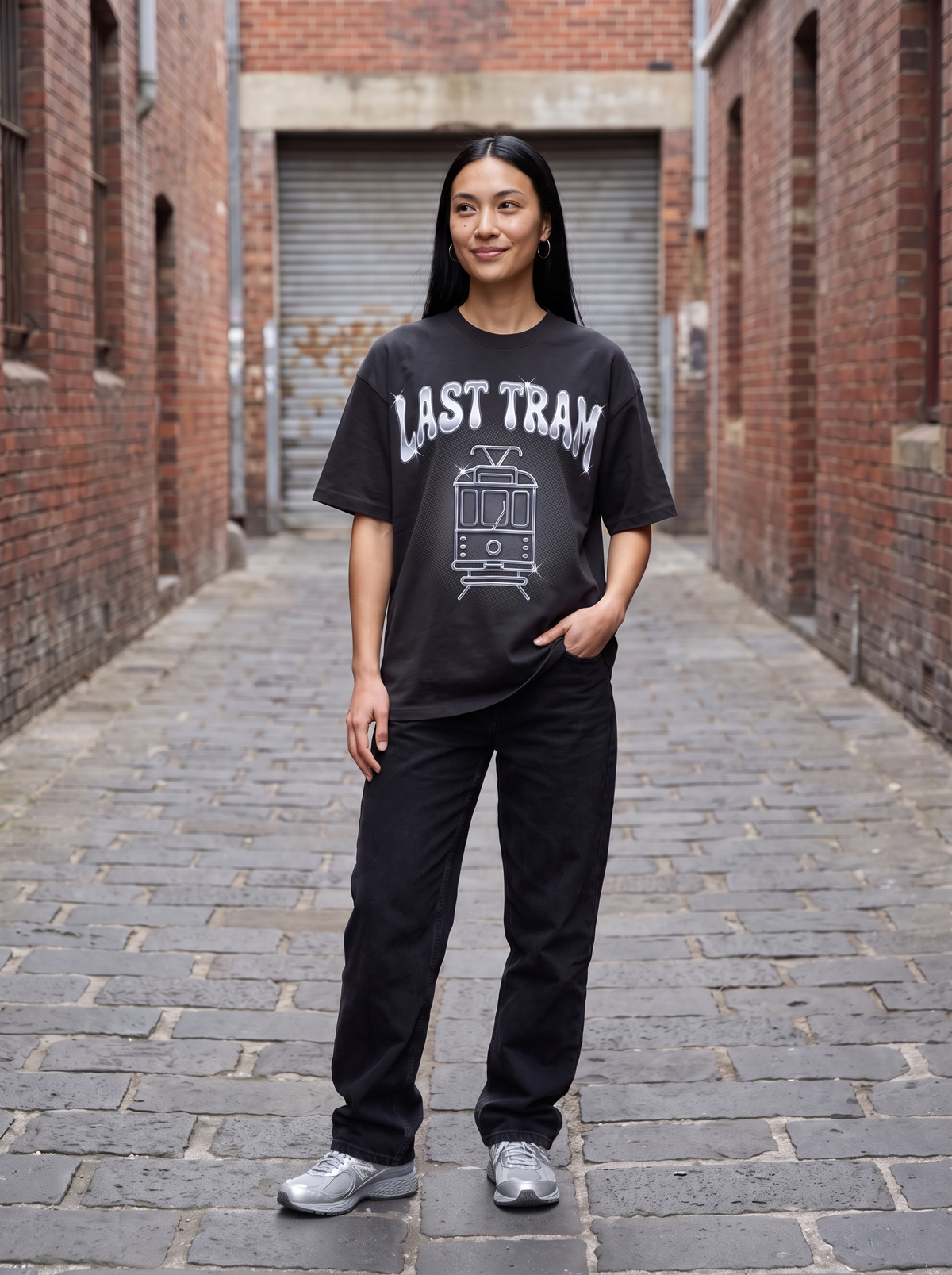 Last Tram Oversized T-Shirt - Full length