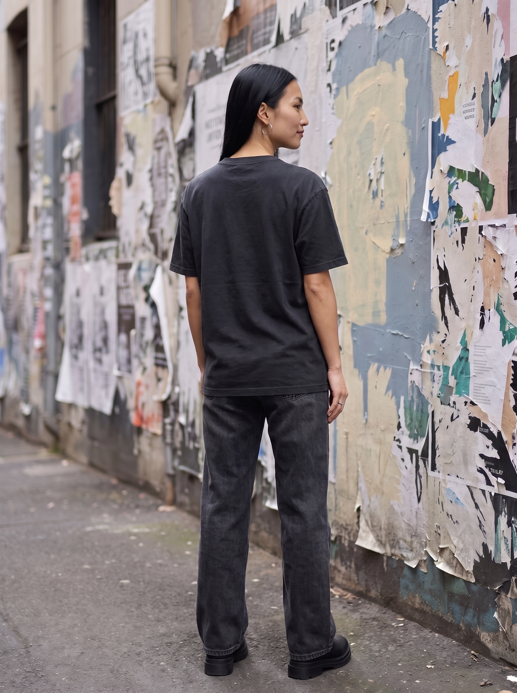 Noise Oversized T-Shirt - Back view