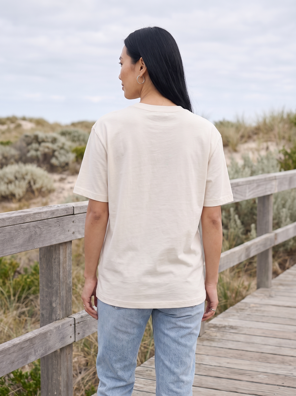 Salt Lines Oversized T-Shirt - Back view