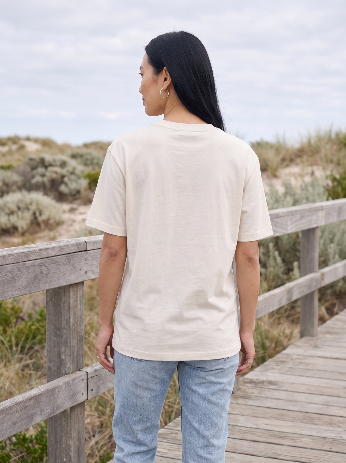 Salt Lines Oversized T-Shirt - Back view