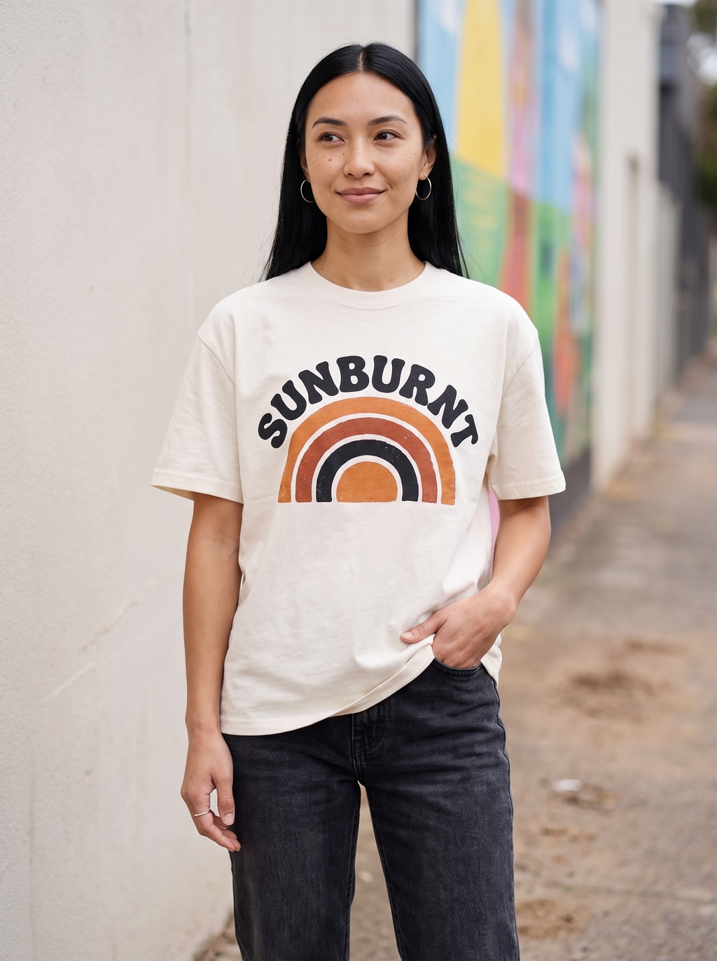 Sunburnt Oversized T-Shirt - Front view