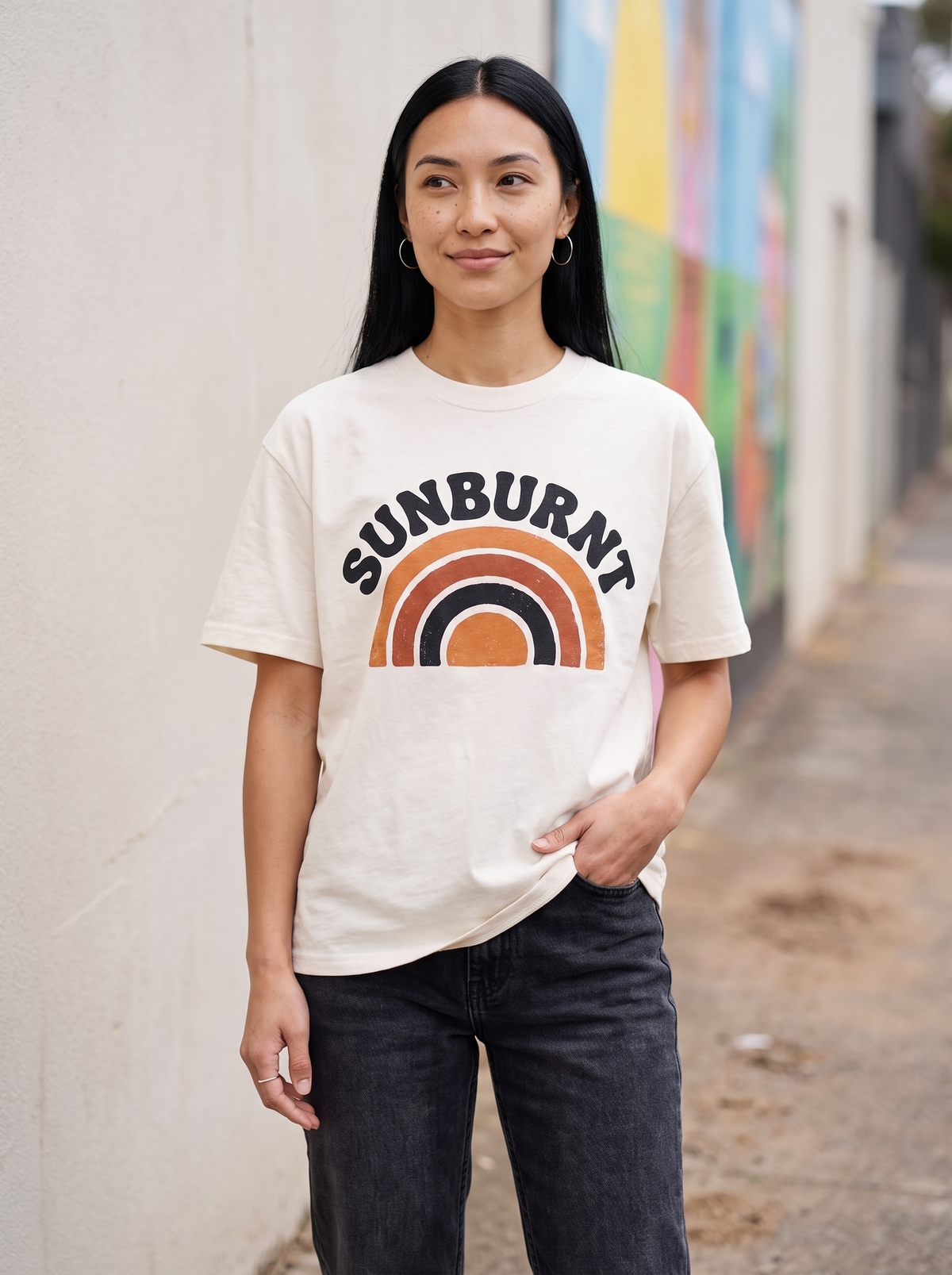 Sunburnt Oversized T-Shirt - Front view