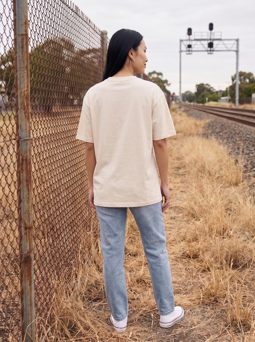 Wide Open Oversized T-Shirt - Back view