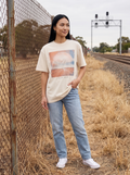 Wide Open Oversized T-Shirt - Front view